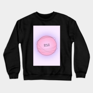 Modern Abstract Positive Affirmation Aesthetic Pink and Purple Gradient Aura Crewneck Sweatshirt